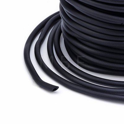 Hollow Pipe PVC Tubular Synthetic Rubber Cord RCOR-R007-3mm-09-1
