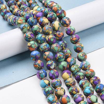 Assembled Natural & Dyed Magnesite Beads G-L575-02I-1