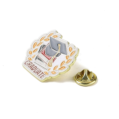 Graduation Theme Zinc Alloy Brooches JEWB-E037-05G-02-1