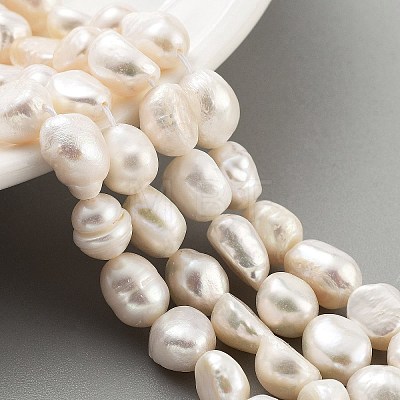 Natural Cultured Freshwater Pearl Beads Strands PEAR-P062-30B-1