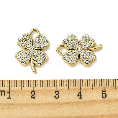 UV Plating Alloy Rhinestone Pendants FIND-B039-02G-02-1