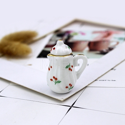 Cherry Pattern Mini Ceramic Tea Sets BOTT-PW0002-126-1