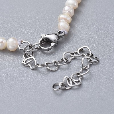 Natural Freshwater Pearl Beads Bracelets X-BJEW-JB04618-1