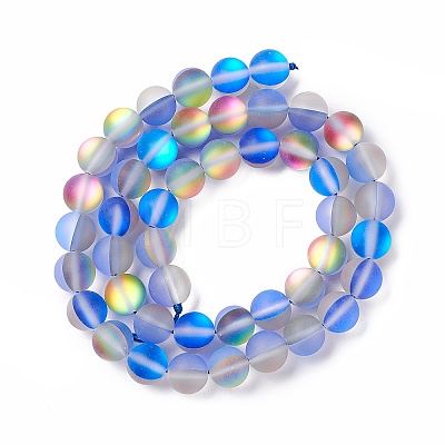 Synthetic Moonstone Beads Strands G-E573-01B-27-1