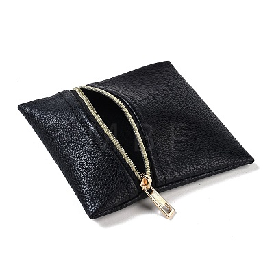 Imitation Leather Jewelry Storage Zipper Bags ABAG-G016-01B-05-1