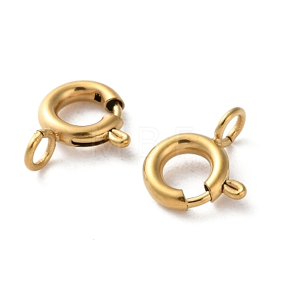 Ion Plating(IP) 304 Stainless Steel Spring Ring Clasps LS-STAS-C114-04B-G-1