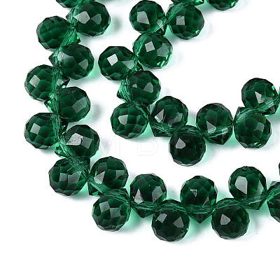 Transparent Glass Beads Strands GLAA-Q116-01A-B12-1