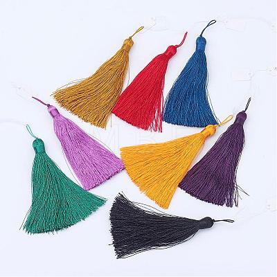 Nylon Tassel Big Pendants AJEW-P044-1