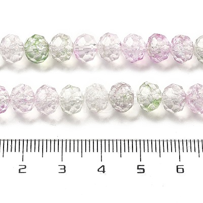 Crack Glass Beads Strands GLAA-M049-01J-1