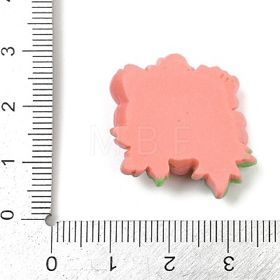 Opaque Resin Flowers Cabochons LS-RESI-R463-02D-1