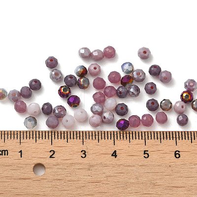 Electroplate Glass Beads GLAA-D020-01H-1