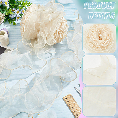 WADORN 1Pc Polyester Ruffled Ribbon OCOR-WR0001-26-1