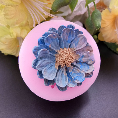 Flower Shape DIY Food Grade Silicone Molds AJEW-P046-49-1