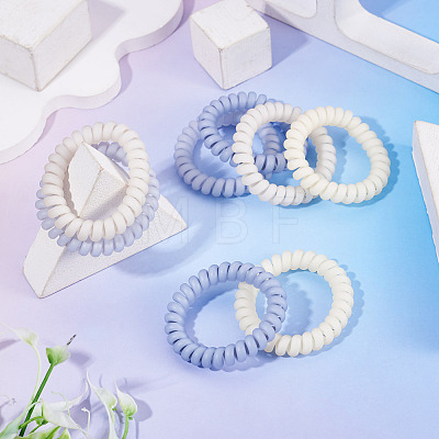8Pcs 4 Colors Plastic Hair Accessories OHAR-TADJ0001-01-1