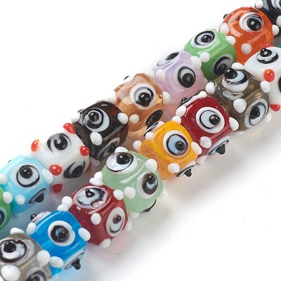 Handmade Bumpy Lampwork Beads LAMP-J092-03B-1