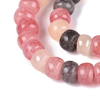 Ombre Effect Dyed Glass Beads Strands X-GLAA-Q106-05A-A10-1