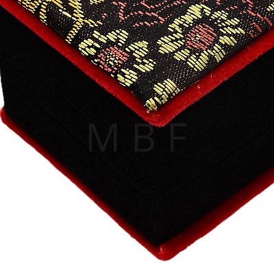 Chinoiserie Jewelry Boxes Embroidered Silk Pendant Necklace Boxes for Gifts Wrapping SBOX-A001-04-1