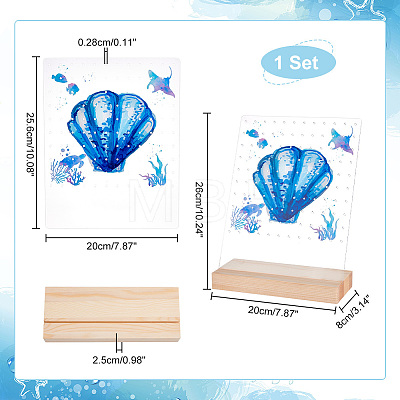 Transparent Acrylic Earring Displays NDIS-WH0015-01A-1