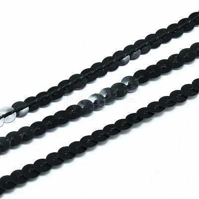 Plastic Paillette Beads PVC-Q085-6mm-26A-1