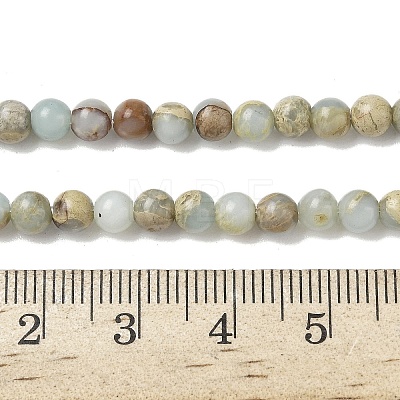 Natural Shoushan Stone Beads Strands G-B155-A01-4mm-1