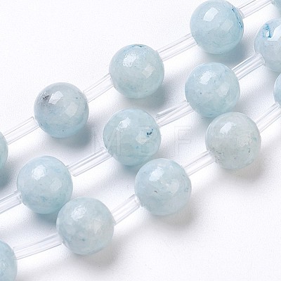 Natural Celestite/Celestine Beads Strands G-I203-A-10mm-1