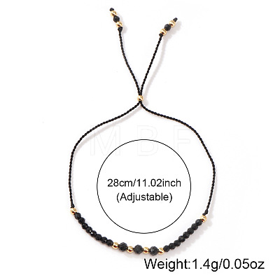 Minimalist Glass & Alloy Beads Slider Bracelets for Women SD4313-1