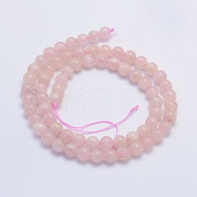 Natural Morganite Beads Strands G-L478-07-6mm-1