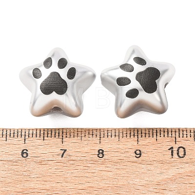 Plating Printed Acrylic Beads AC-CBA655C-07-1