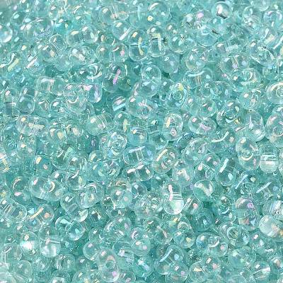 AB Color Plated Glass Seed Beads SEED-L011-06B-06-1