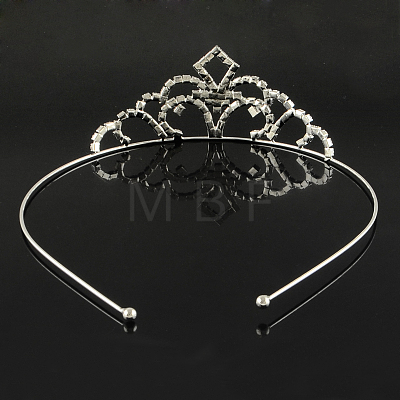 Fashionable Wedding Crown Rhinestone Hair Bands OHAR-R271-15-1