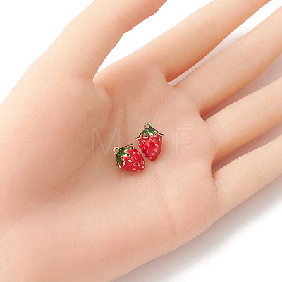 2Pcs Brass Enamel Charms KK-YW0001-79-1