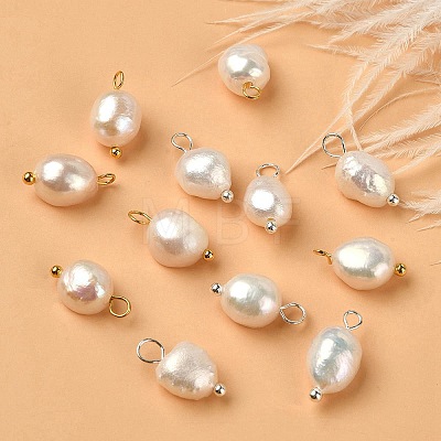 12Pcs 2 Colors Natural Pearl Potato Charms FIND-YW0004-33-1