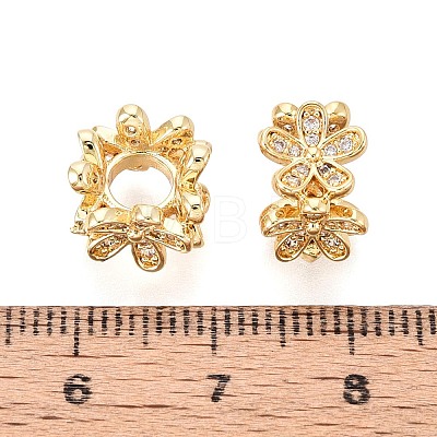 Daisy Flower European Beads KK-T079-67G-1