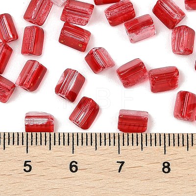 Transparent Spray Painted Glass Seed Beads SEED-L011-10A-11-1