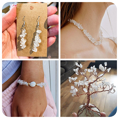 1 Strand Natural Quartz Crystal Chip Beads Strands G-TAD0001-08-1