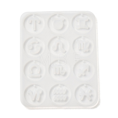 12 Constellations Flat Round DIY Silicone Molds SIMO-C012-03-1