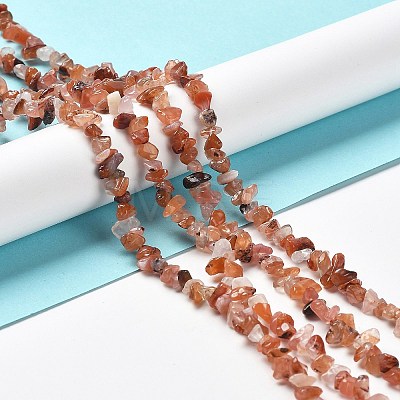 Natural South Red Agate Beads Strands G-E607-A08-1