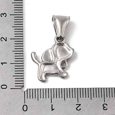 Animal Theme 304 Stainless Steel Pendants STAS-B167-27C-P-1