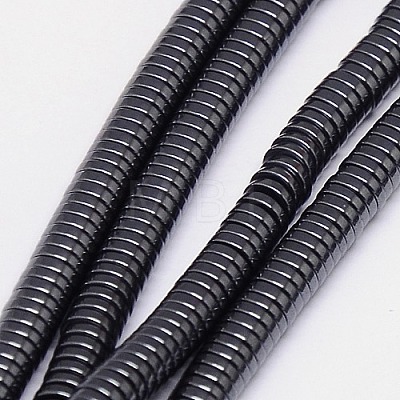 Non-magnetic Synthetic Hematite Beads Strands X-G-J164A-4mm-02-1