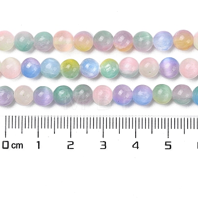 Natural Selenite Beads Strands G-Q162-A01-01A-01-1