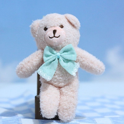 Cute Cloth Plush Bear Pendant Decorations PW-WGD78B8-04-1