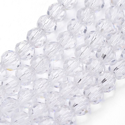 Transparent Glass Bead Strands X-GLAA-G013-8mm-72-1