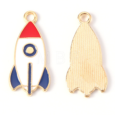 Alloy Enamel Pendants X-ENAM-N054-43-RS-1