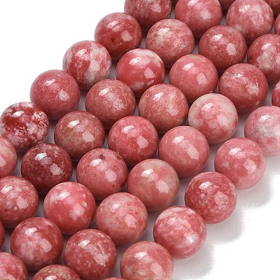 Natural Thulite Beads Strands G-C280-B17-10mm-1