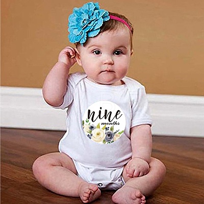 Flower Themes Baby Skill  Milestone Stickers DIY-H127-B04-1