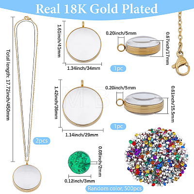 DIY Necklace Making Kits DIY-SP0007-35G-1