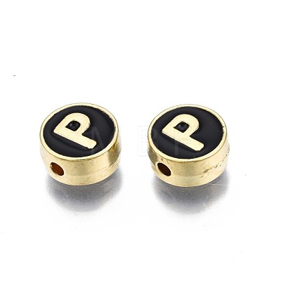 Alloy Enamel Beads ENAM-N052-006-02P-RS-1