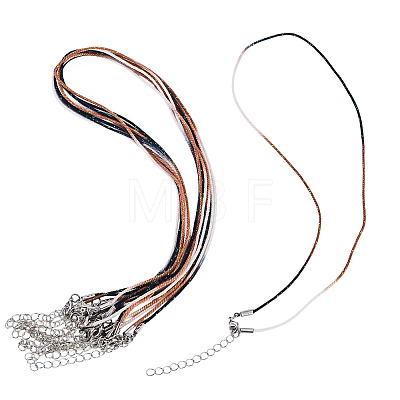 10Pcs Cotton & Metallic Cord Necklace Making NJEW-TAC0057-1