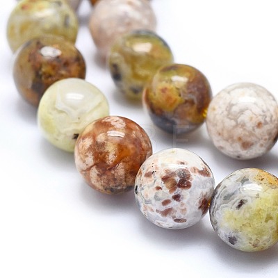 Natural Yellow Opal Beads Strands G-I213-18-10mm-1