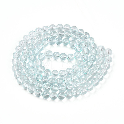 Baking Paint Transparent Glass Beads X1-DGLA-N006-8mm-07-1
